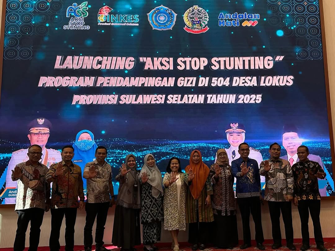 Launching AKSI STOP STUNTING di Aula Asta Cita Rujab Gubernur Sulsel