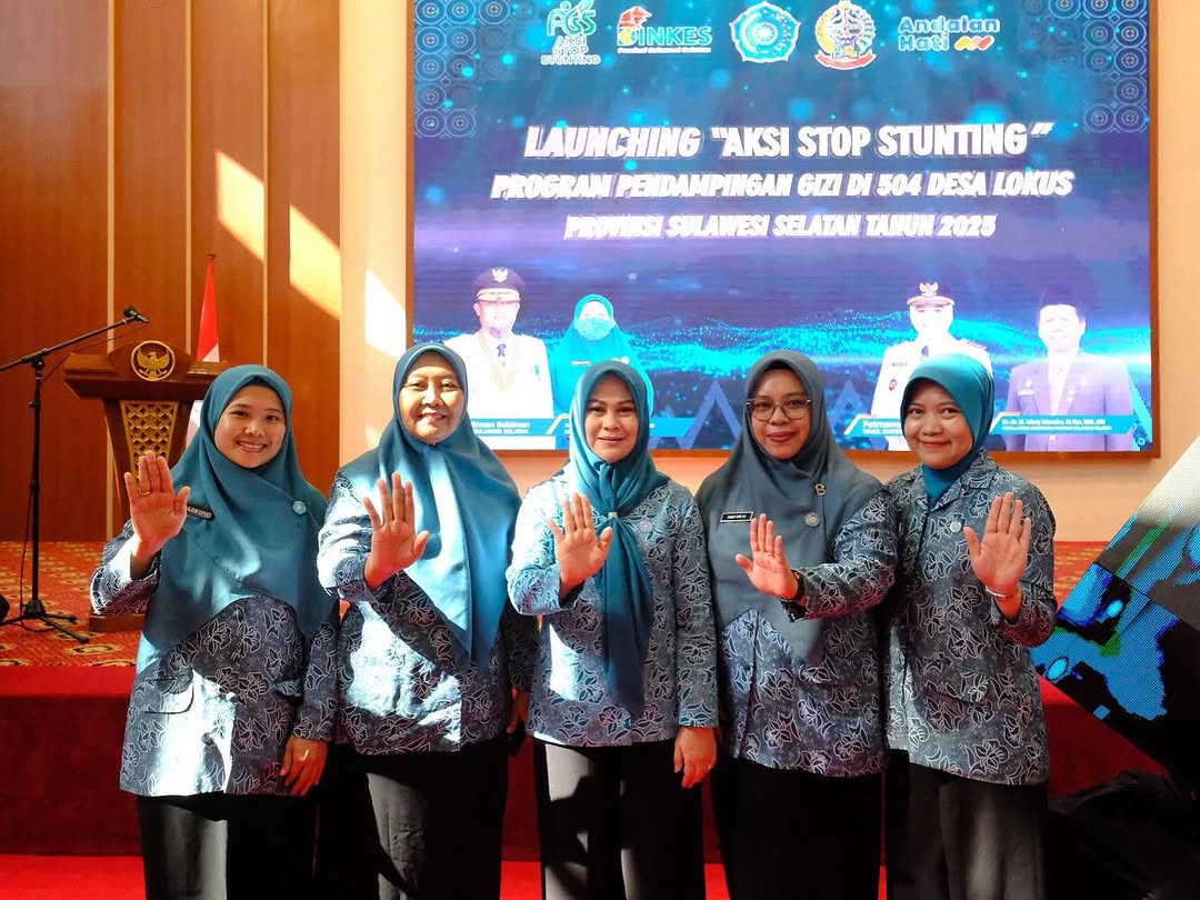 Launching AKSI STOP STUNTING di Aula Asta Cita Rujab Gubernur Sulsel